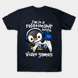 Penguin relationship with video games T-Shirt